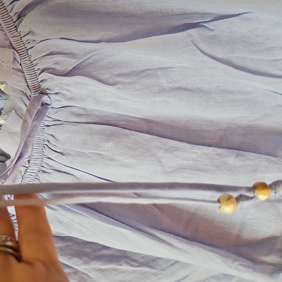 Mustard Seed Blueish Lavender Top Lg - Picture 3 of 6